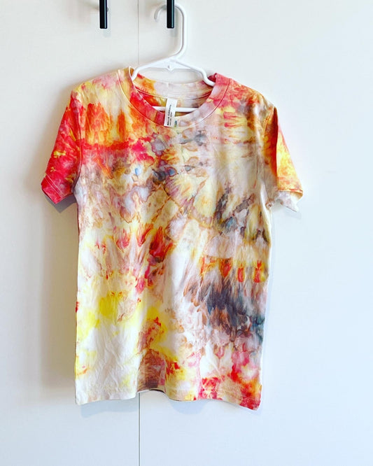 Fire walk with me- ice dyed- kids small