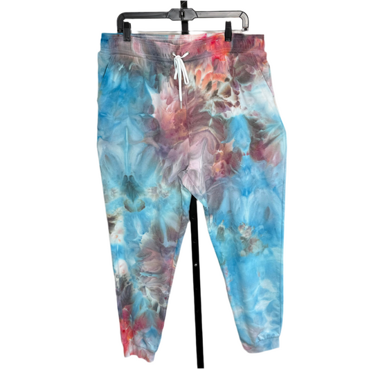 Nebula hand dyed high quality joggers.