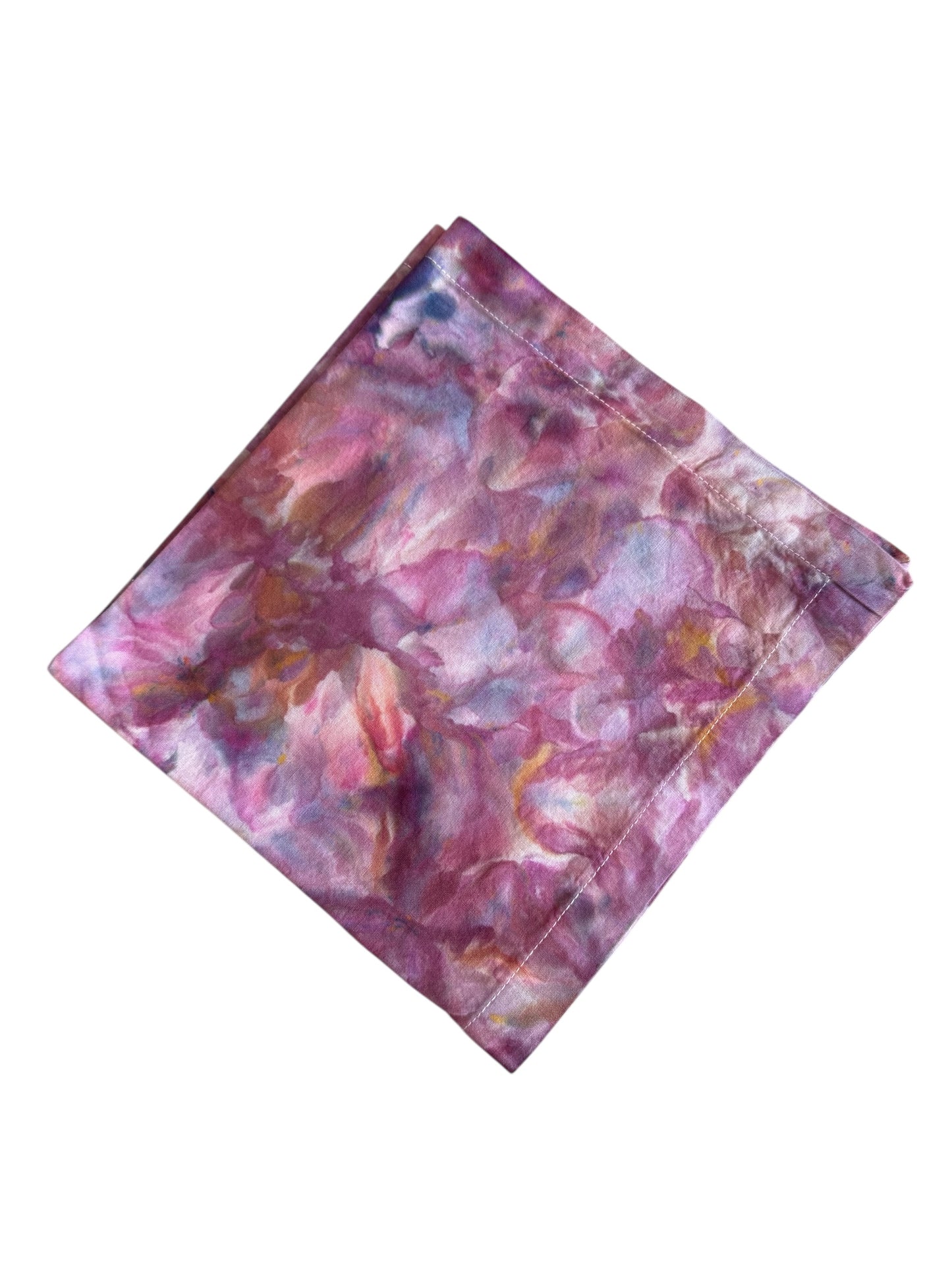 Multiple color options ice dyed - 4 dinner napkins