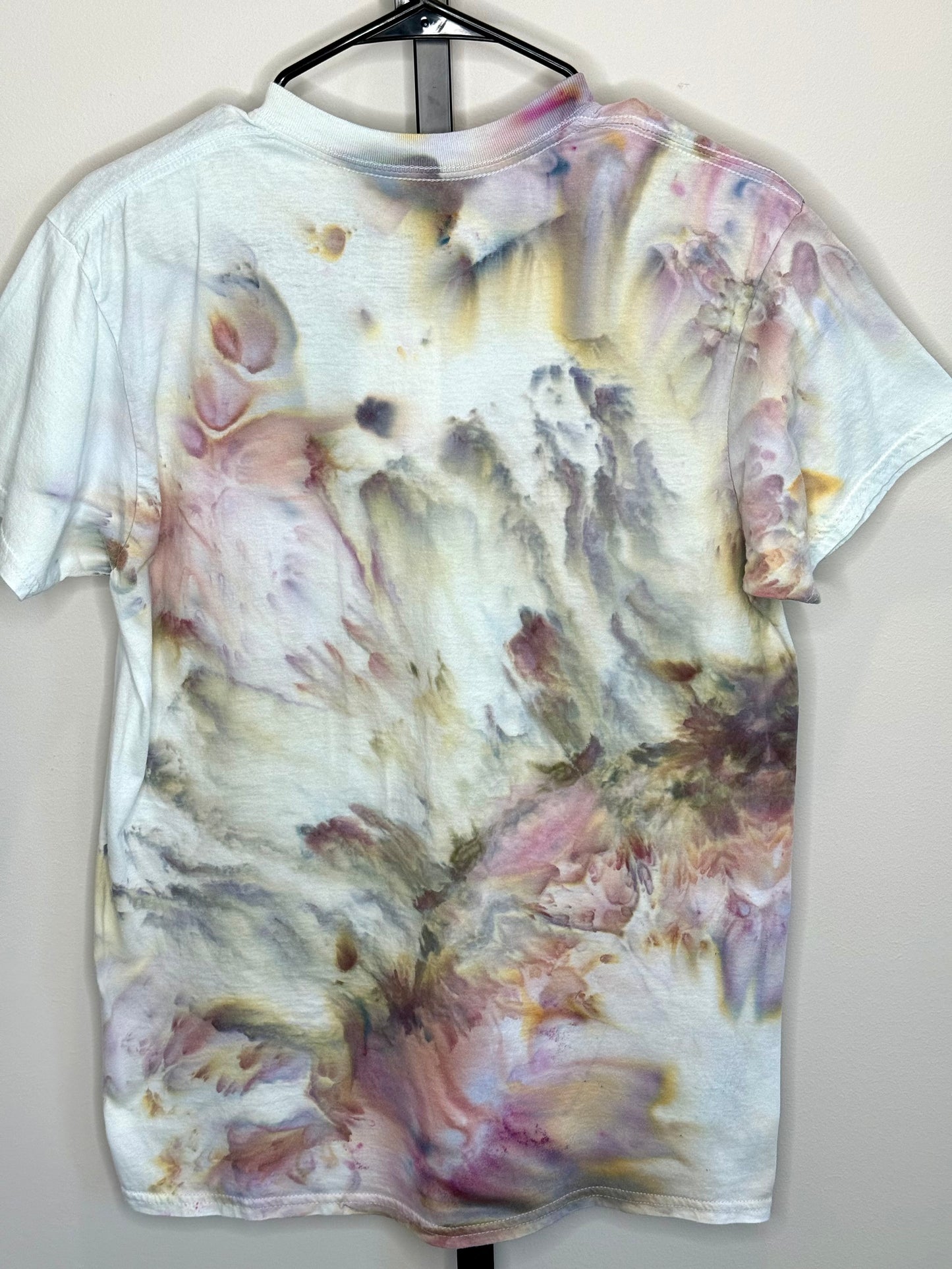 Pastel reverie abstract ice dyed t-shirt. Medium unisex