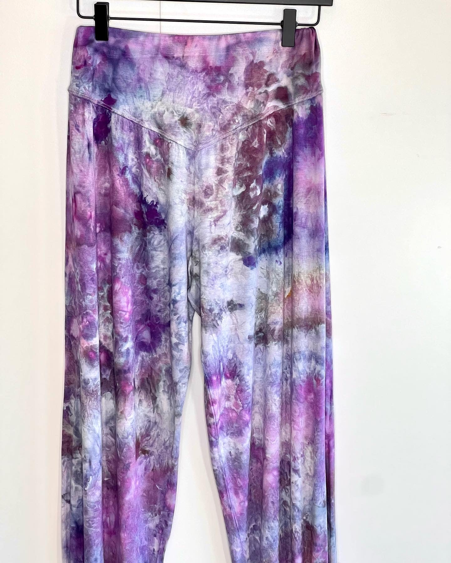 light purple harem pants- ice dyed- X- large