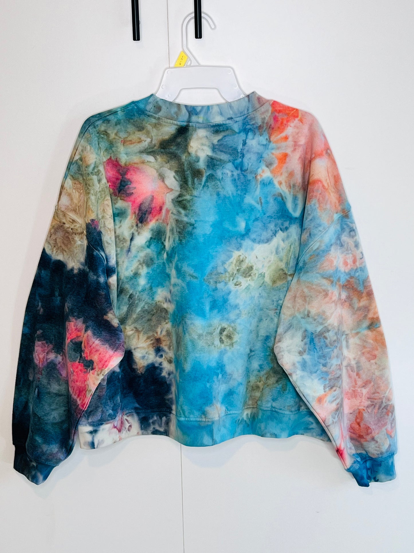 Monet garden ice dyed sweatshirt- tie dyed x-large