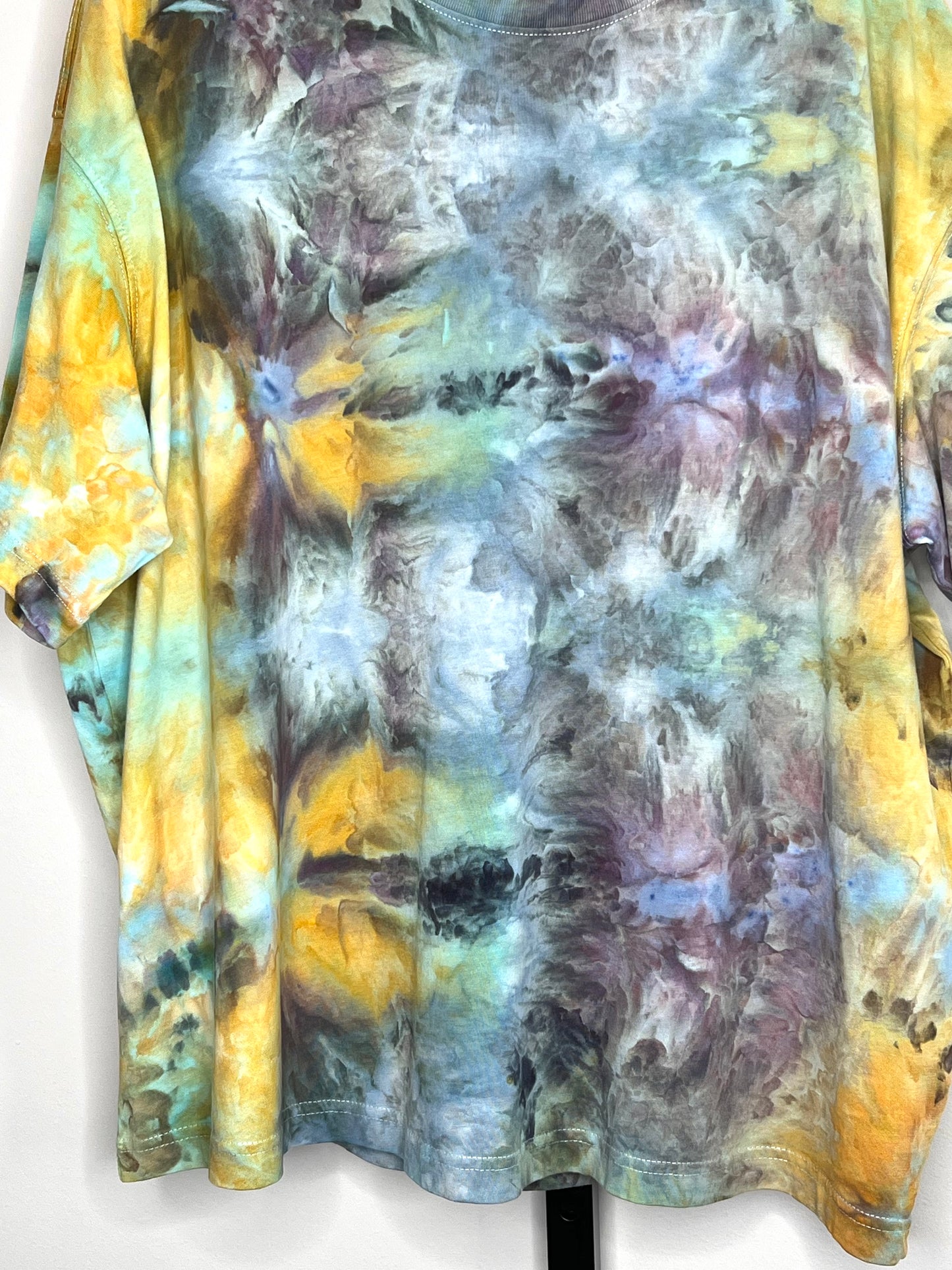 Reimagined peacock ice dyed t shirt X large