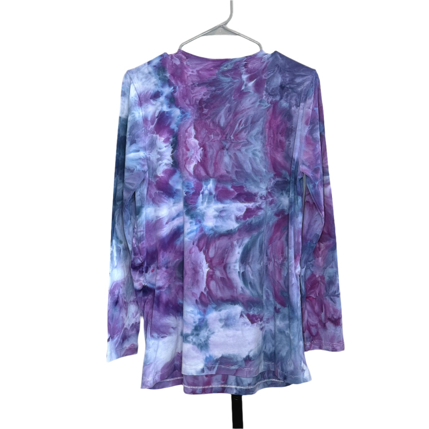 Moody Purple maternity ice dyed long sleeve crew neck tee - x-large