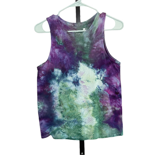 Tie dye tank top- blue/ green/purple