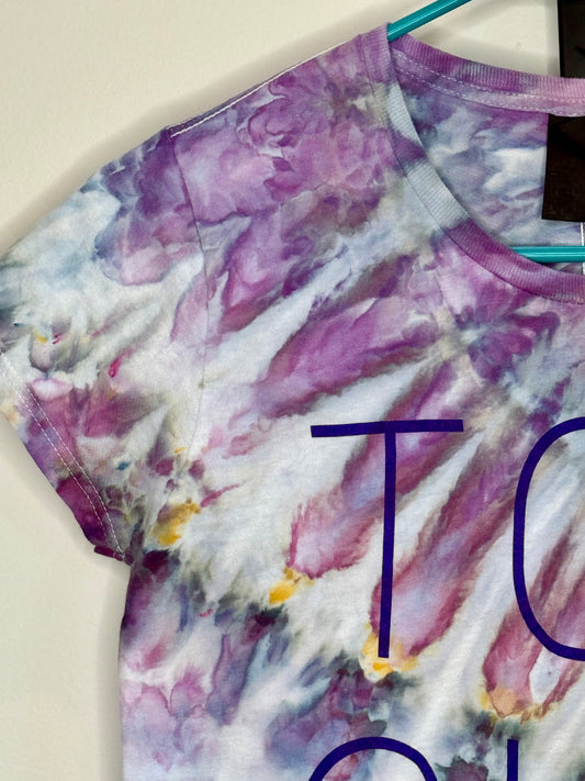 Purple ice dye Touchdown kids unisex l 14-16