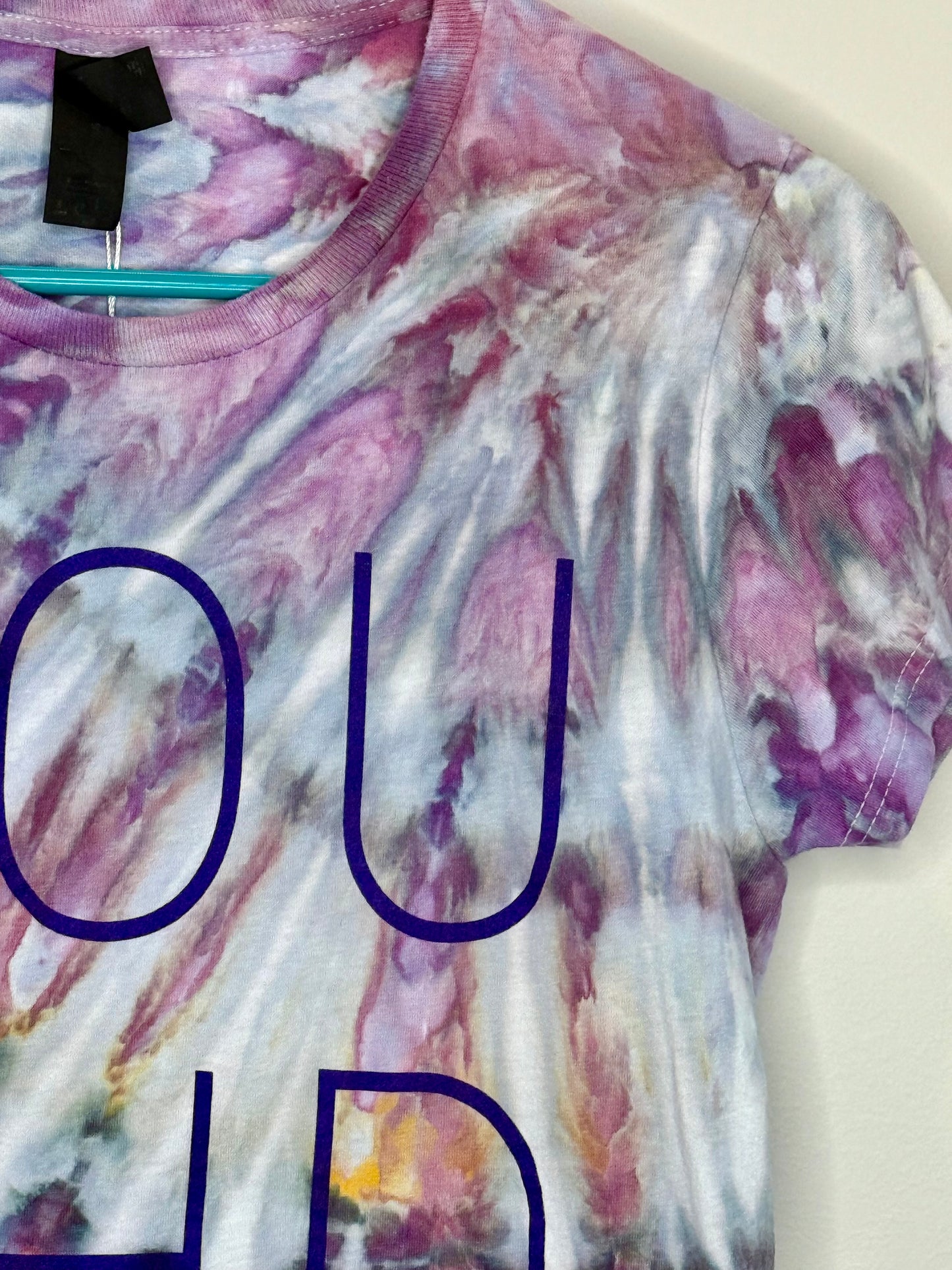 Purple ice dye Touchdown kids unisex l 14-16