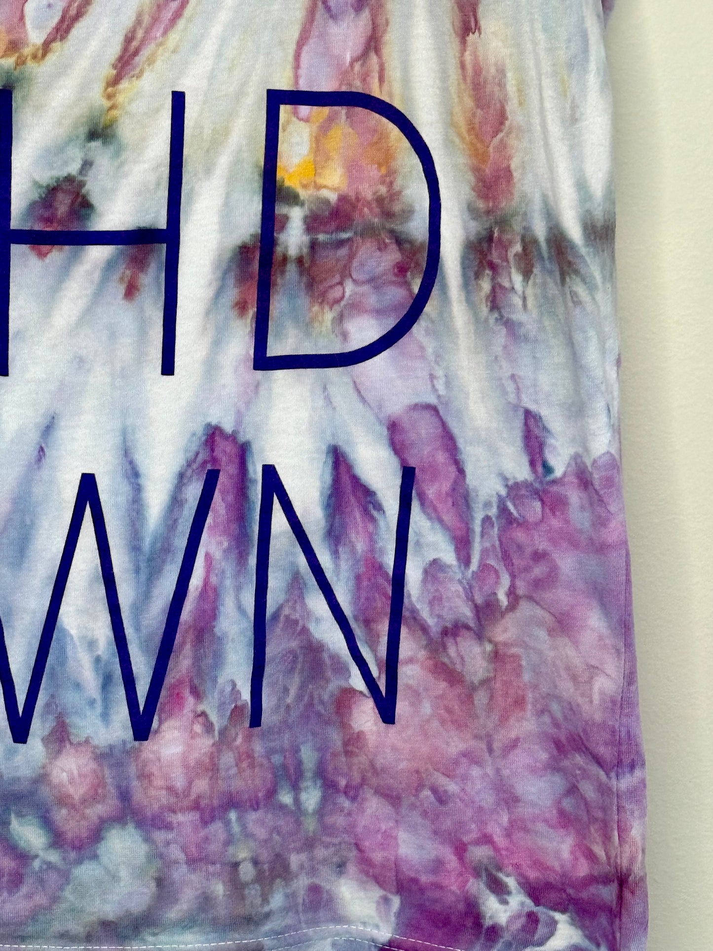 Purple ice dye Touchdown kids unisex l 14-16
