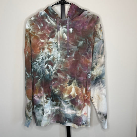 Camel storm ice dyed buffalo hoodie x-large