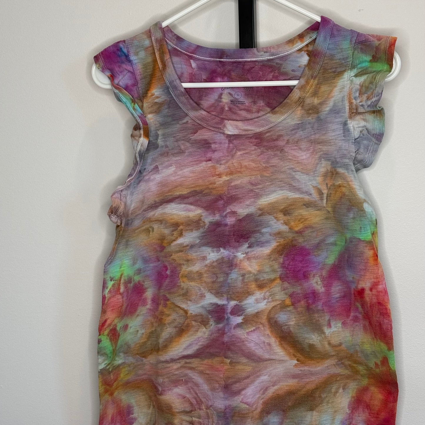 Desert Aurora ice dyed t-shirt maxi dress- Small