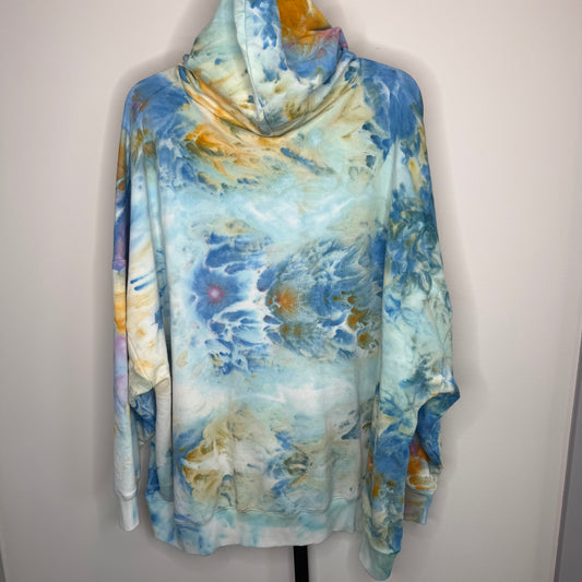 Painted horizon ice dyed buffalo hoodie 3xl
