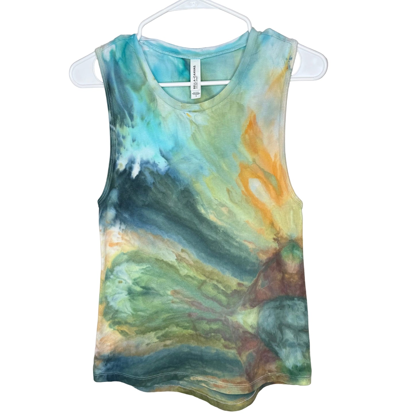 Moss and tide ice dyed racer back tank top- small