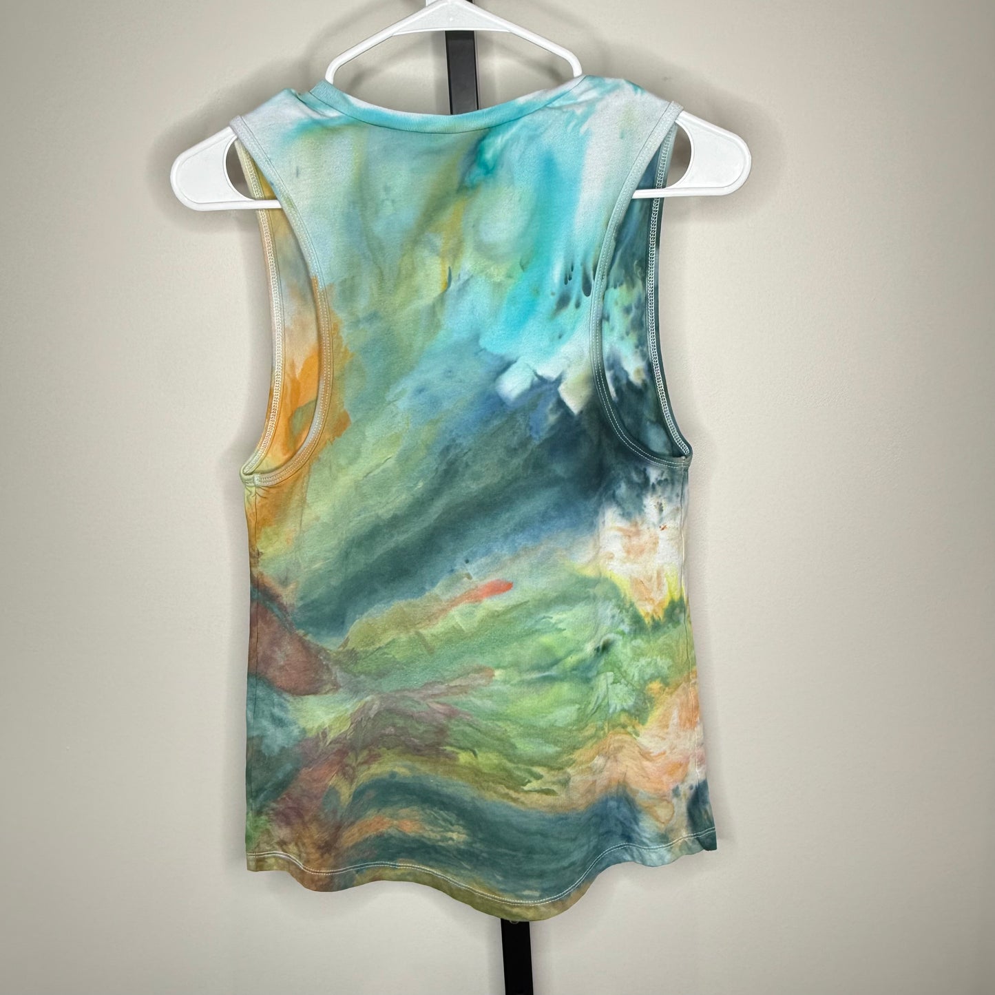 Moss and tide ice dyed racer back tank top- small