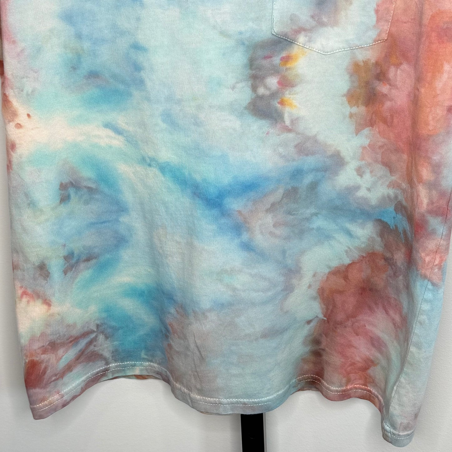 Salt Flats abstract ice dyed  t-shirt- unisex medium