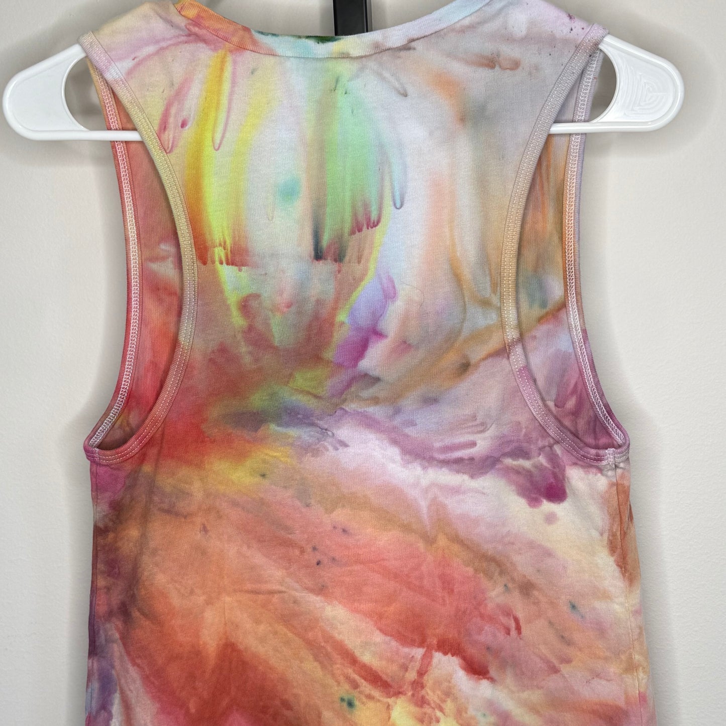 Desert Aurora ice dyed racer back tank top- small