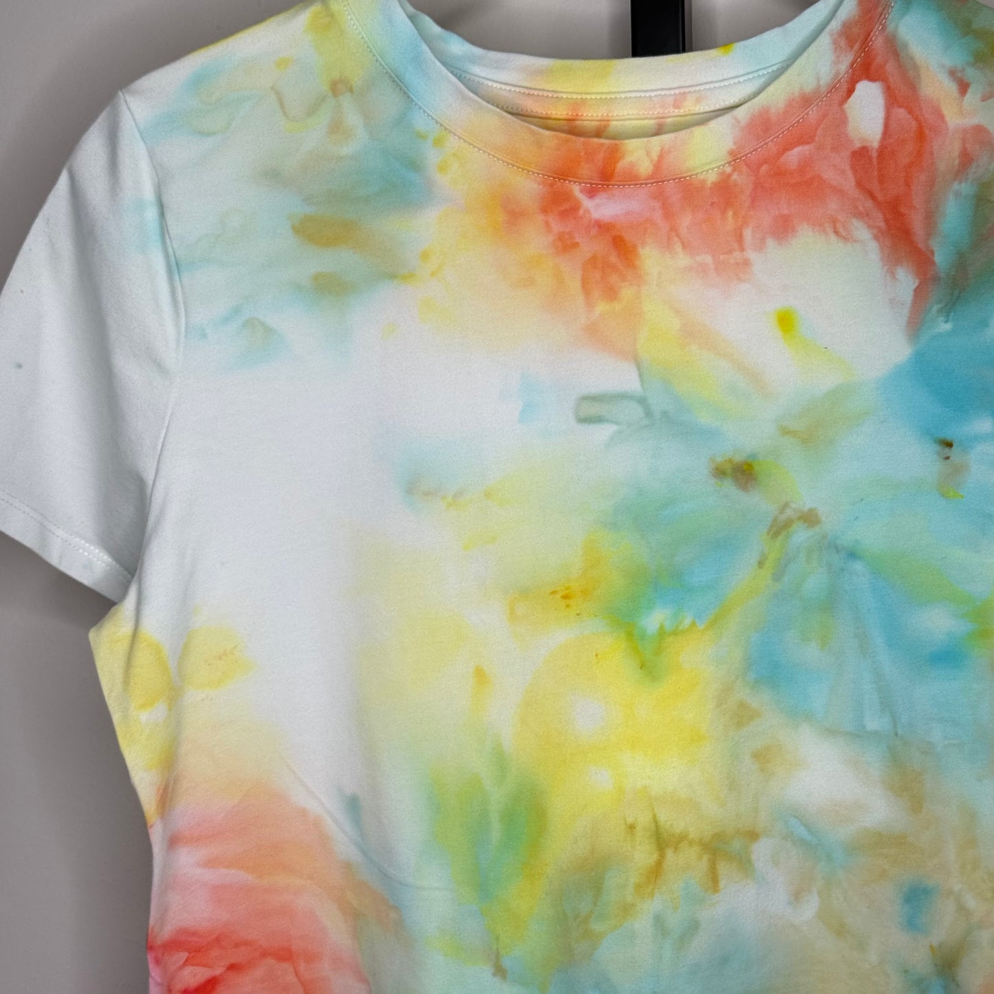 Tropical Breeze abstract ice dyed shirt- Small