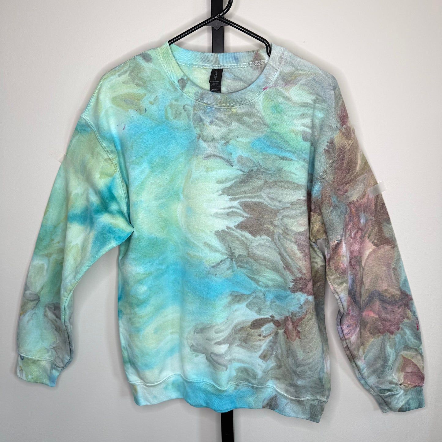 Ocean mist ice dyed sweatshirt- tie dyed Unisex Medium