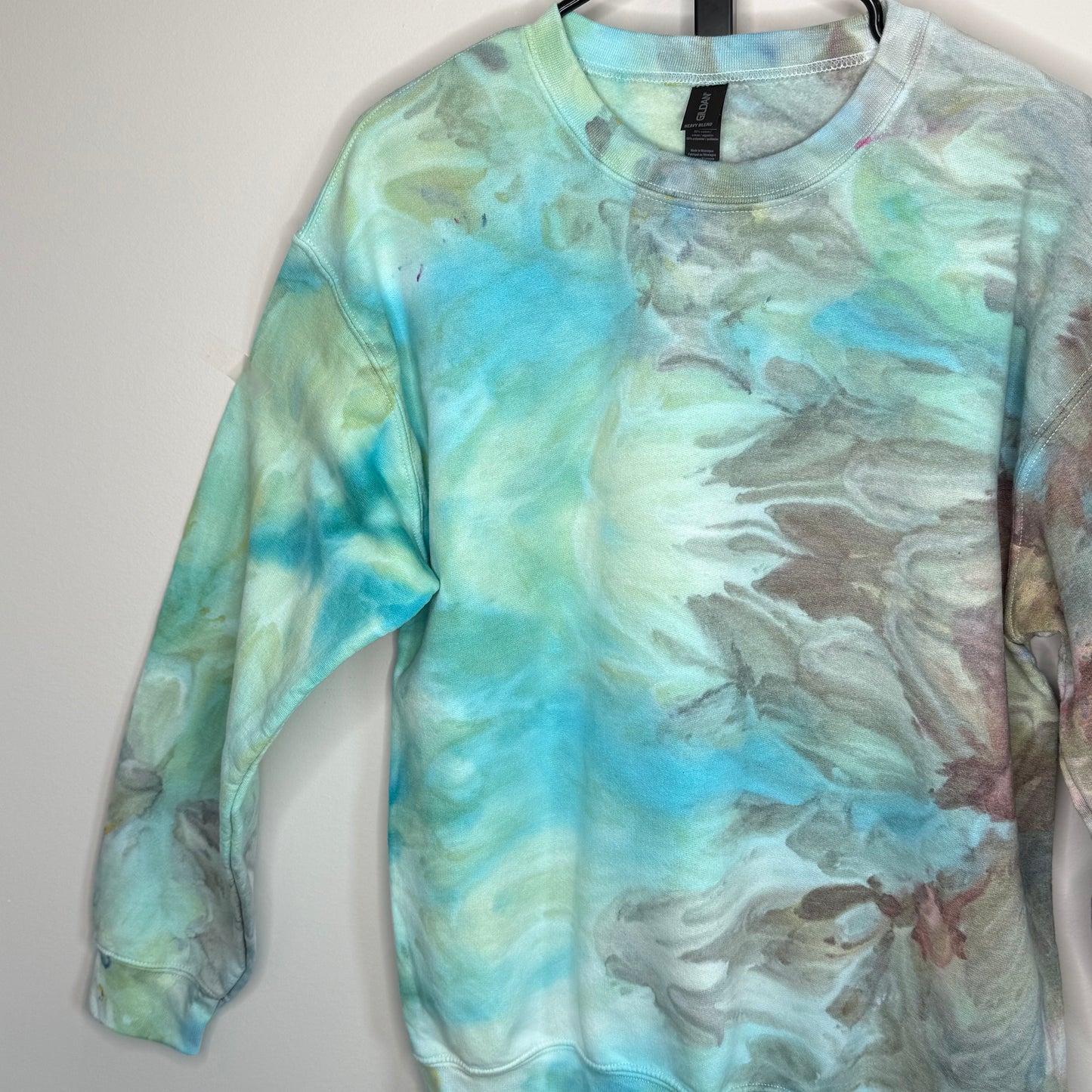 Ocean mist ice dyed sweatshirt- tie dyed Unisex Medium