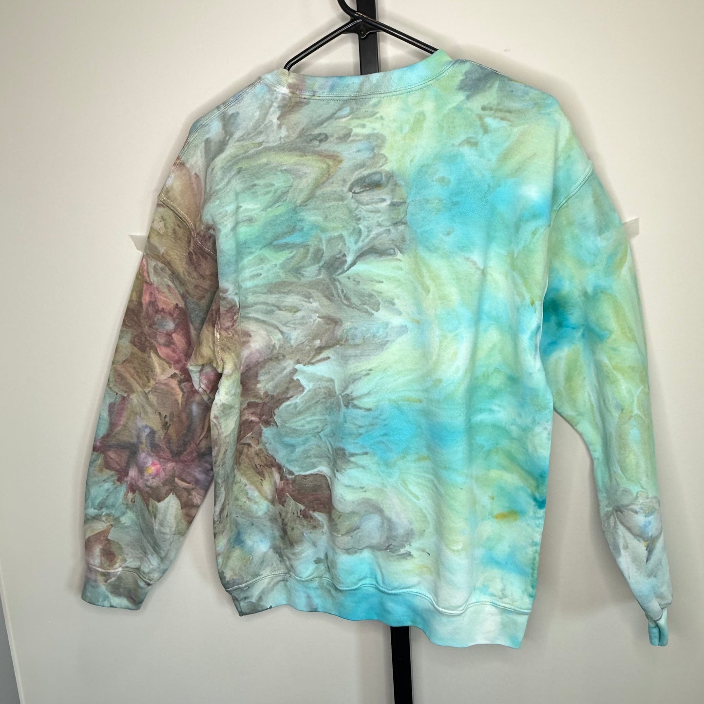 Ocean mist ice dyed sweatshirt- tie dyed Unisex Medium