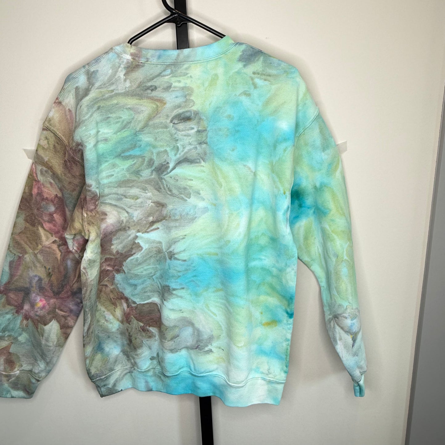 Ocean mist ice dyed sweatshirt- tie dyed Unisex Medium