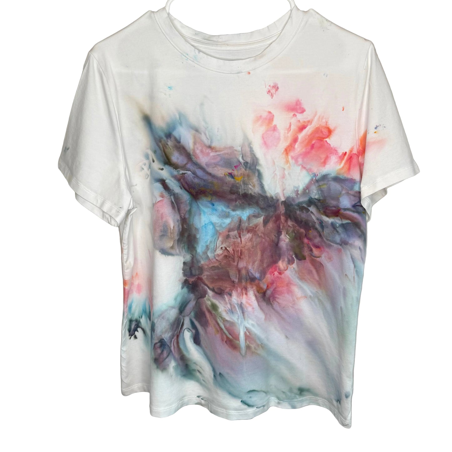 Stormy Nebula abstract ice dyed shirt- Large