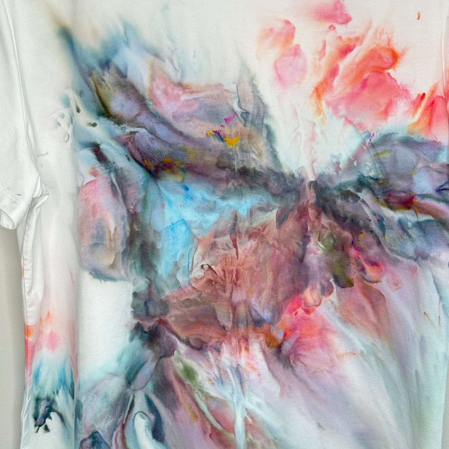 Stormy Nebula abstract ice dyed shirt- Large