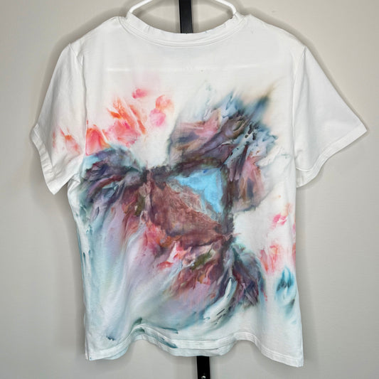 Stormy Nebula abstract ice dyed shirt- Large