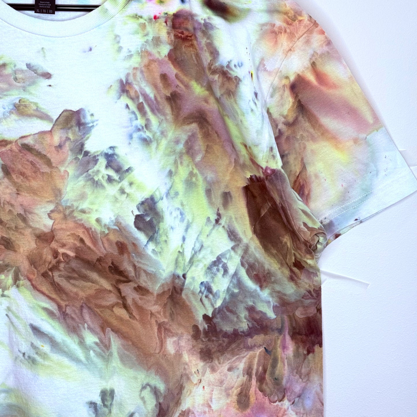 Moose abstract ice dyed  t-shirt- unisex X-Large