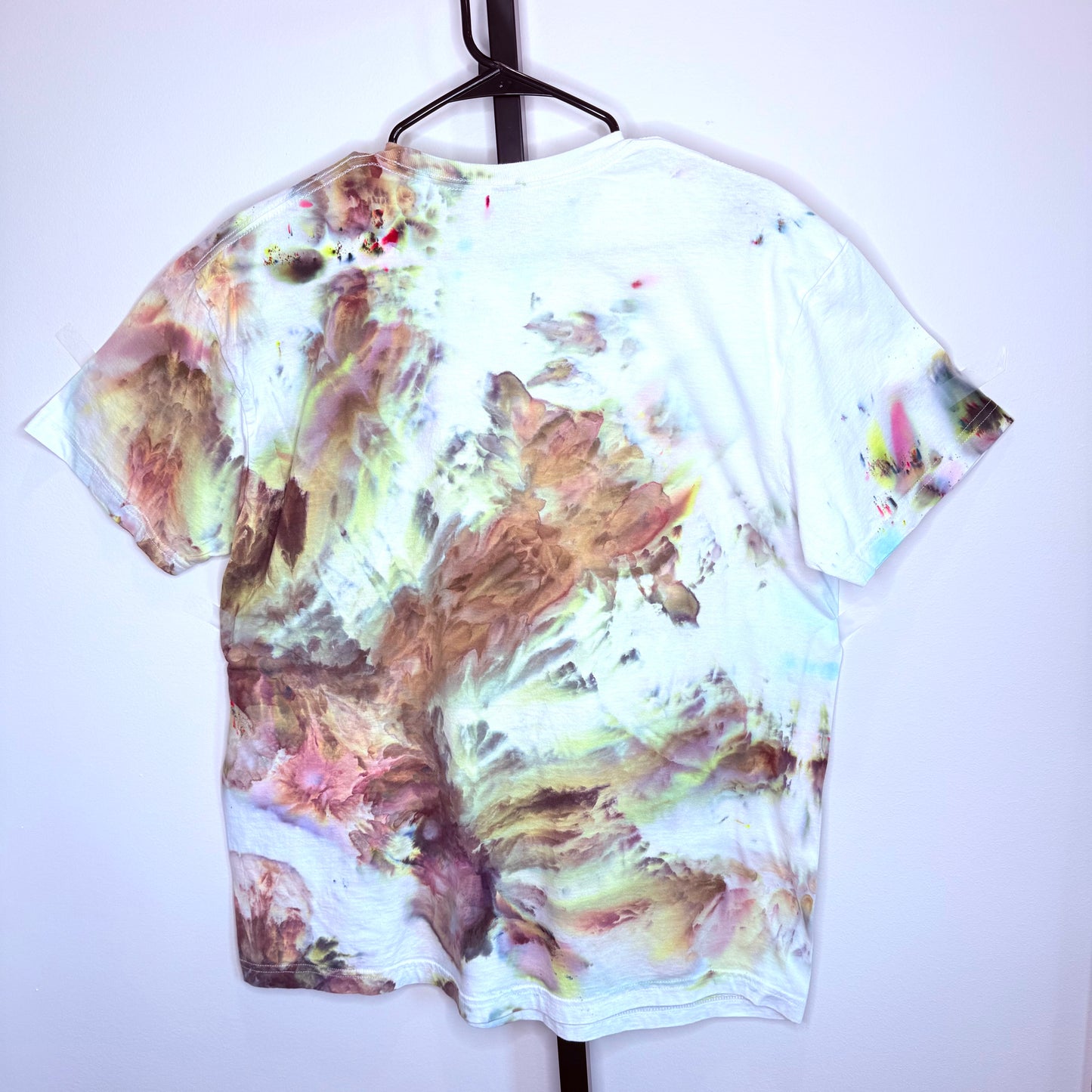 Moose abstract ice dyed  t-shirt- unisex X-Large