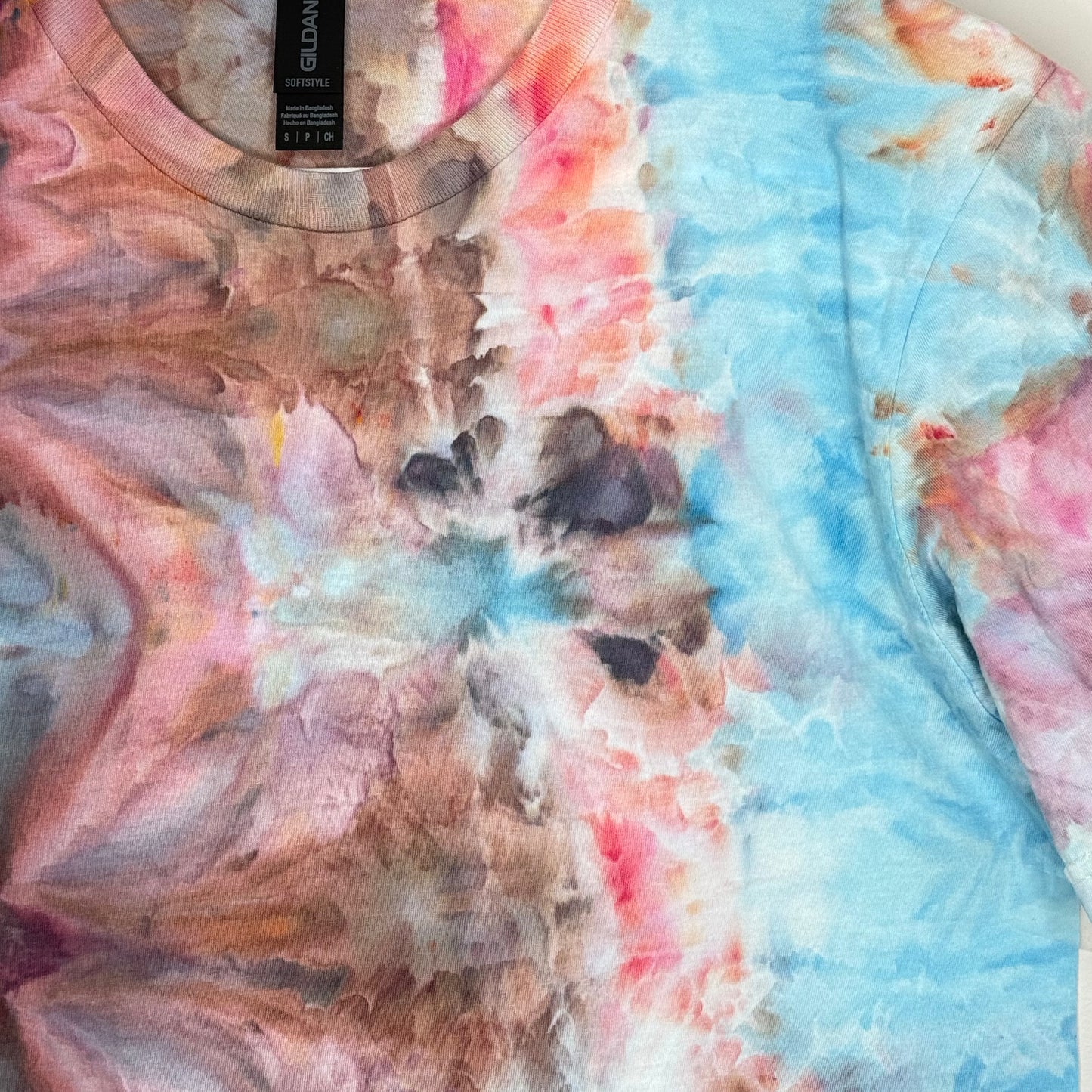 Stormy Nebula ice dyed  t-shirt- unisex Small