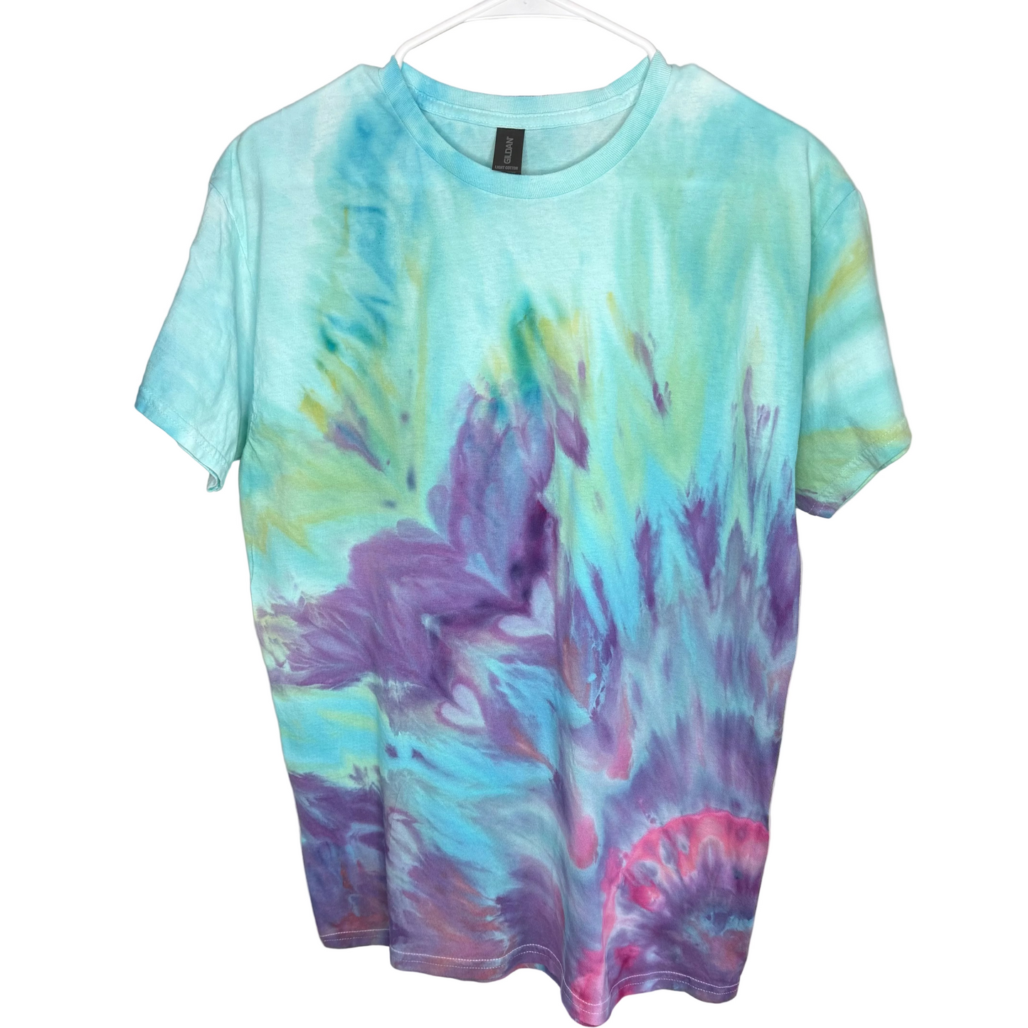Arctic wildflower ice dyed  t-shirt- unisex Medium