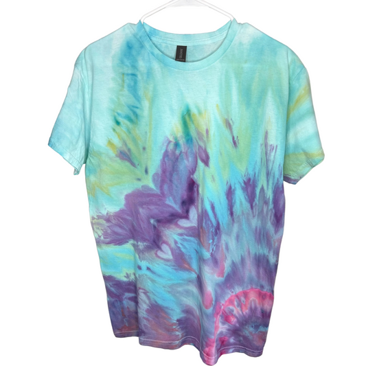 Arctic wildflower ice dyed  t-shirt- unisex Medium