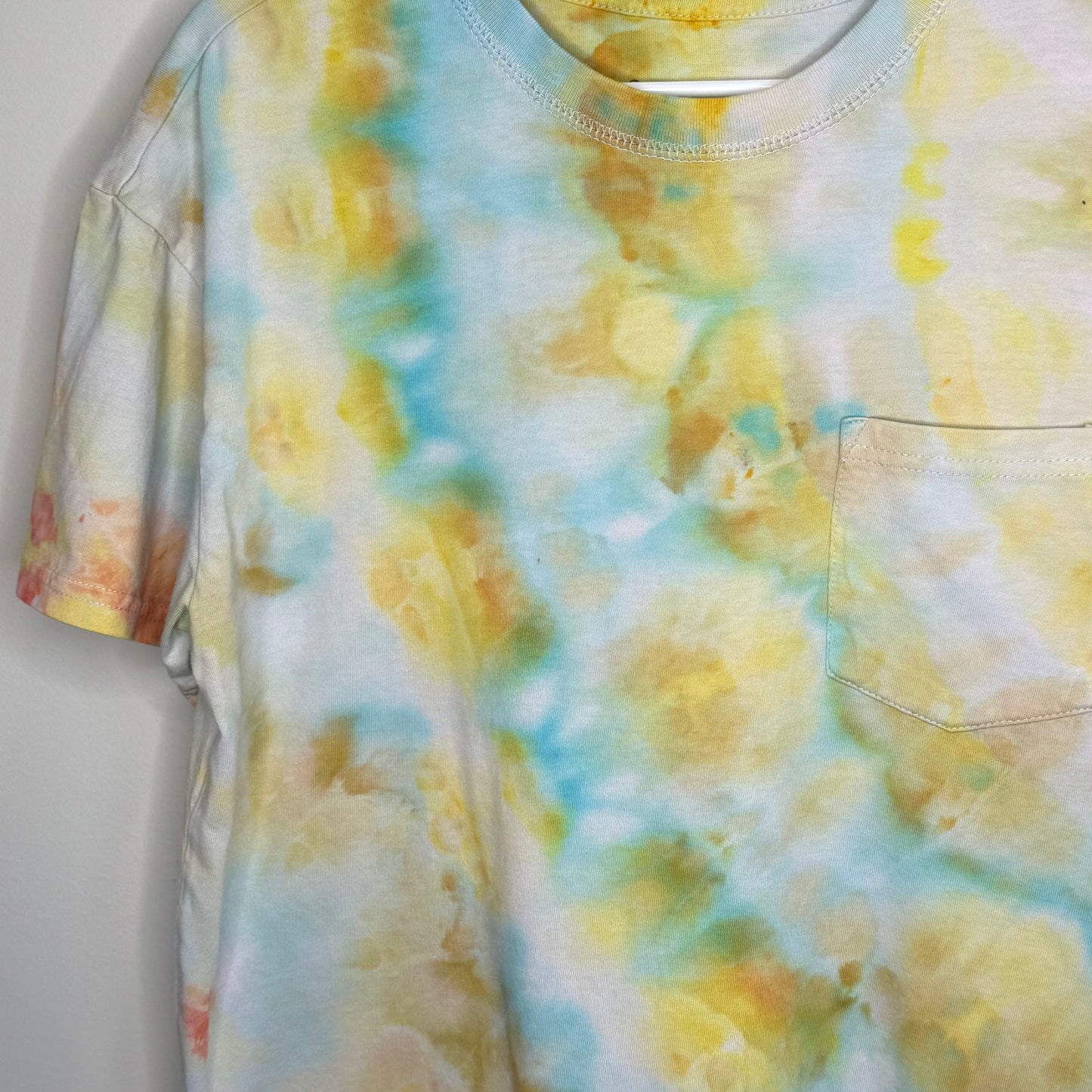 Tropical Breeze abstarct ice dyed  t-shirt- unisex Medium