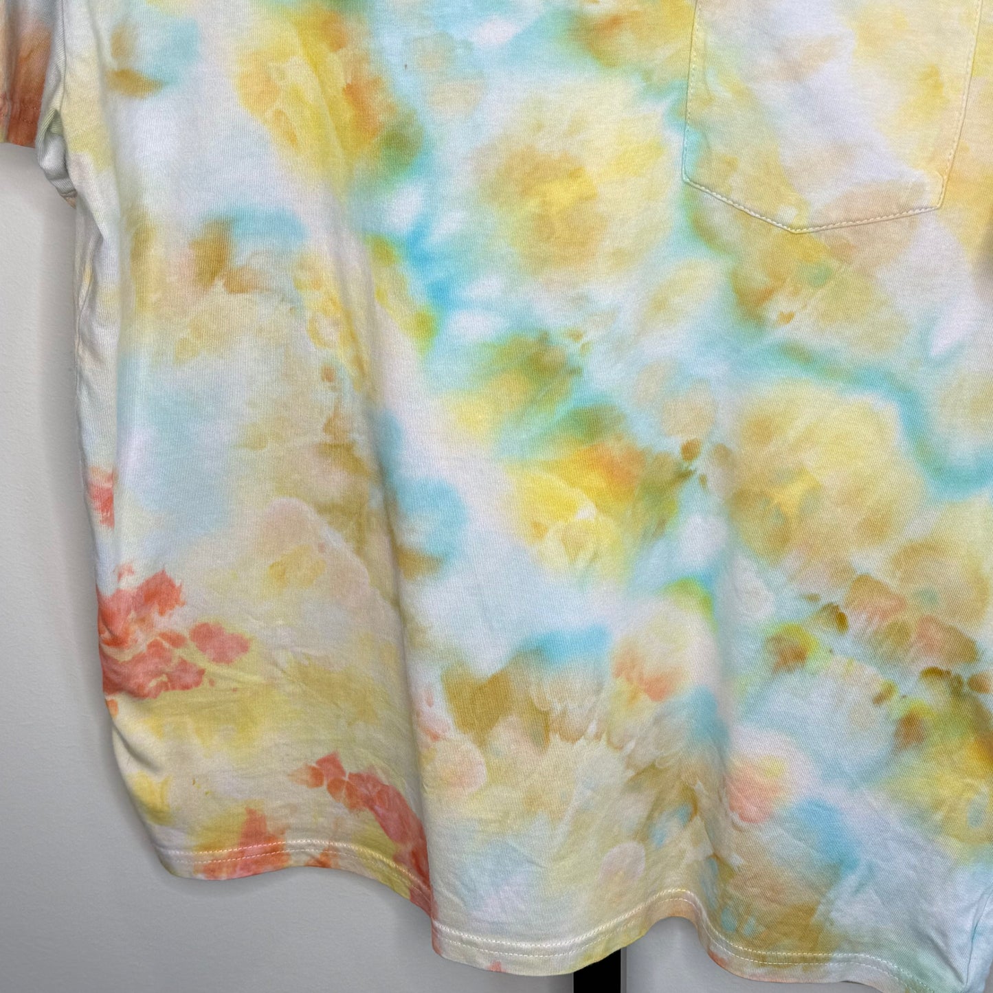 Tropical Breeze abstarct ice dyed  t-shirt- unisex Medium