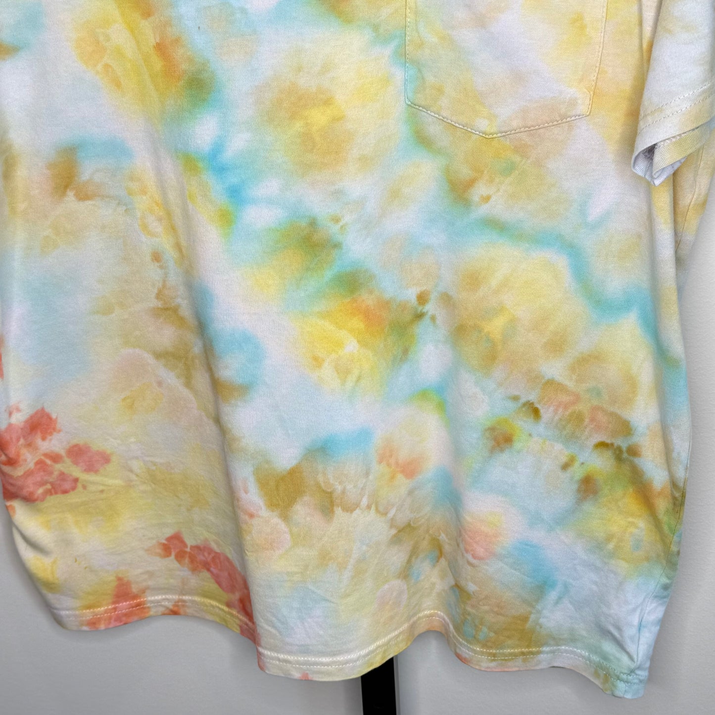 Tropical Breeze abstarct ice dyed  t-shirt- unisex Medium