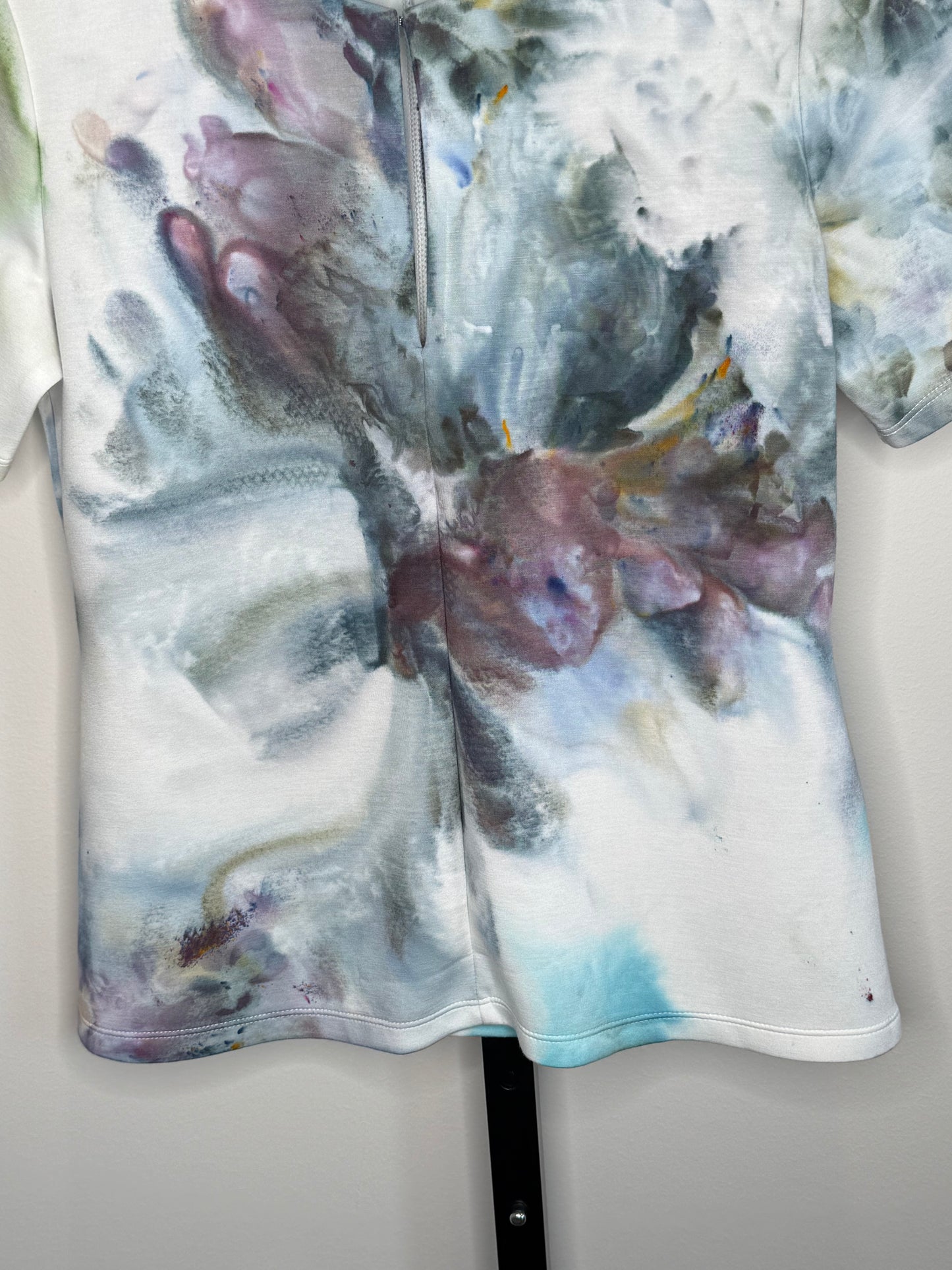 Raven abstract ice dyed blouse Small