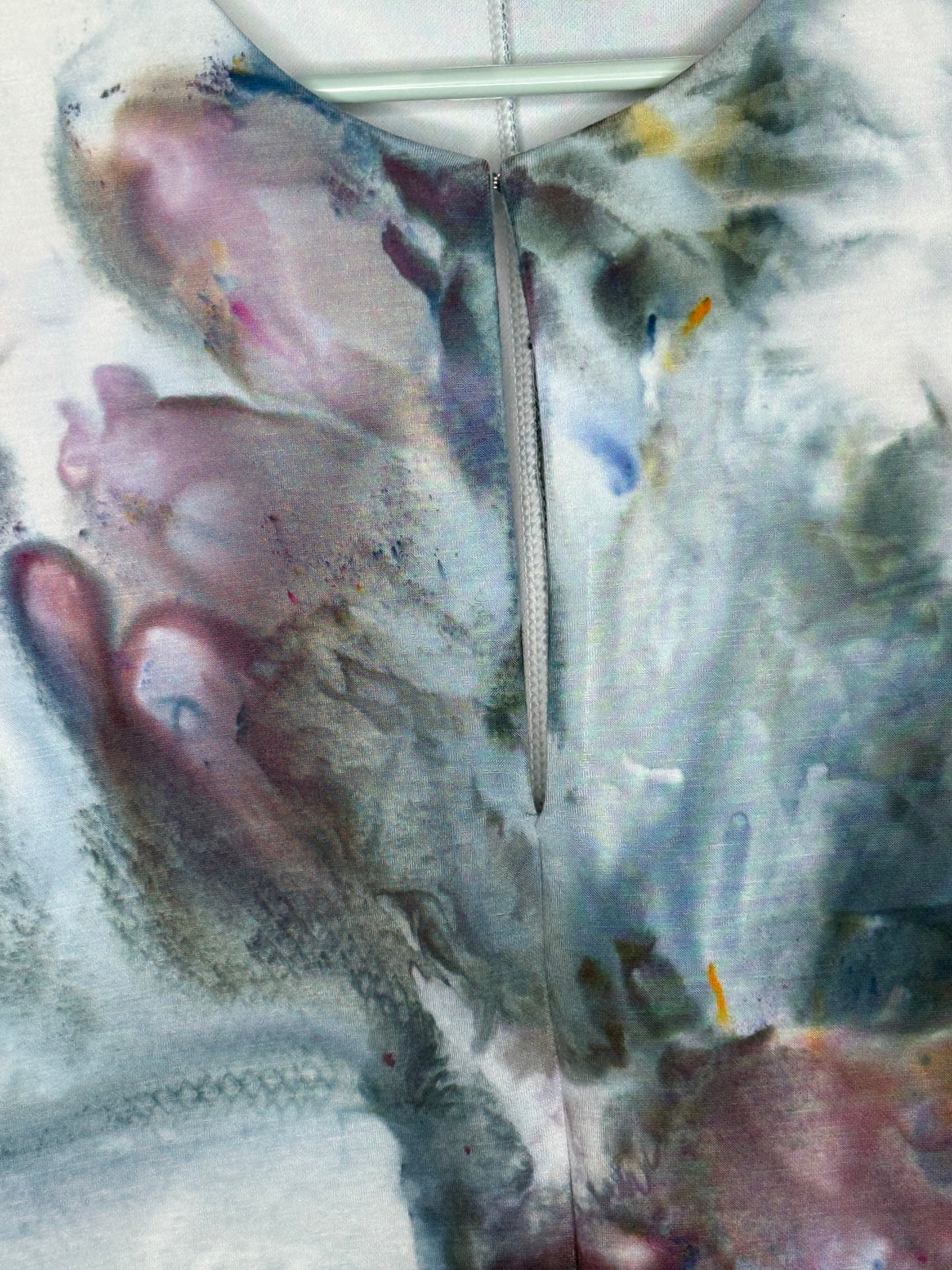 Raven abstract ice dyed blouse Small
