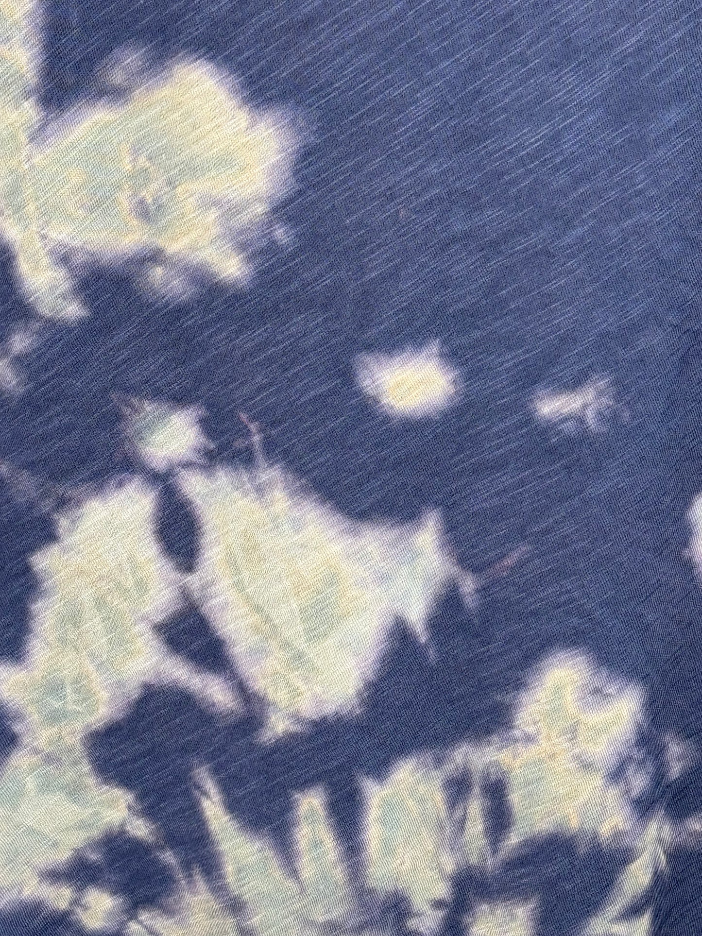 Purple and gray Shibori reverse dye t-shirt-Small