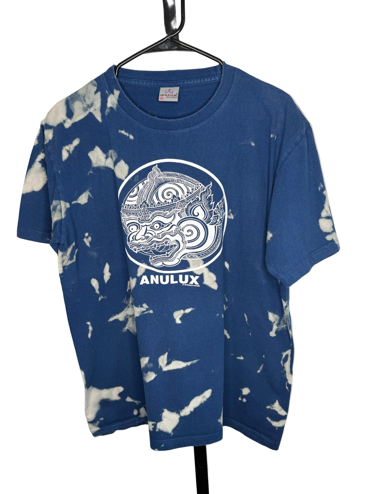 navy reverse dyed  t-shirt- unisex Large