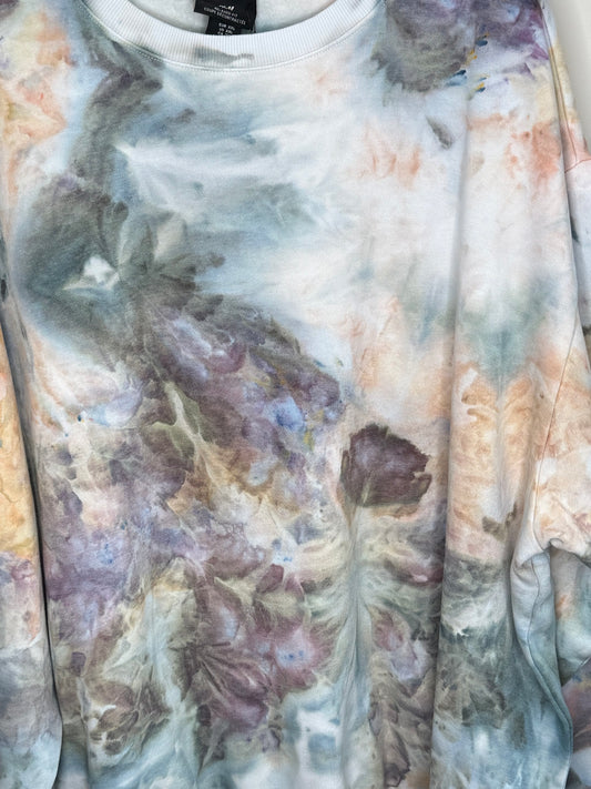 Camel Storm ice dyed unisex sweatshirt. 2xl