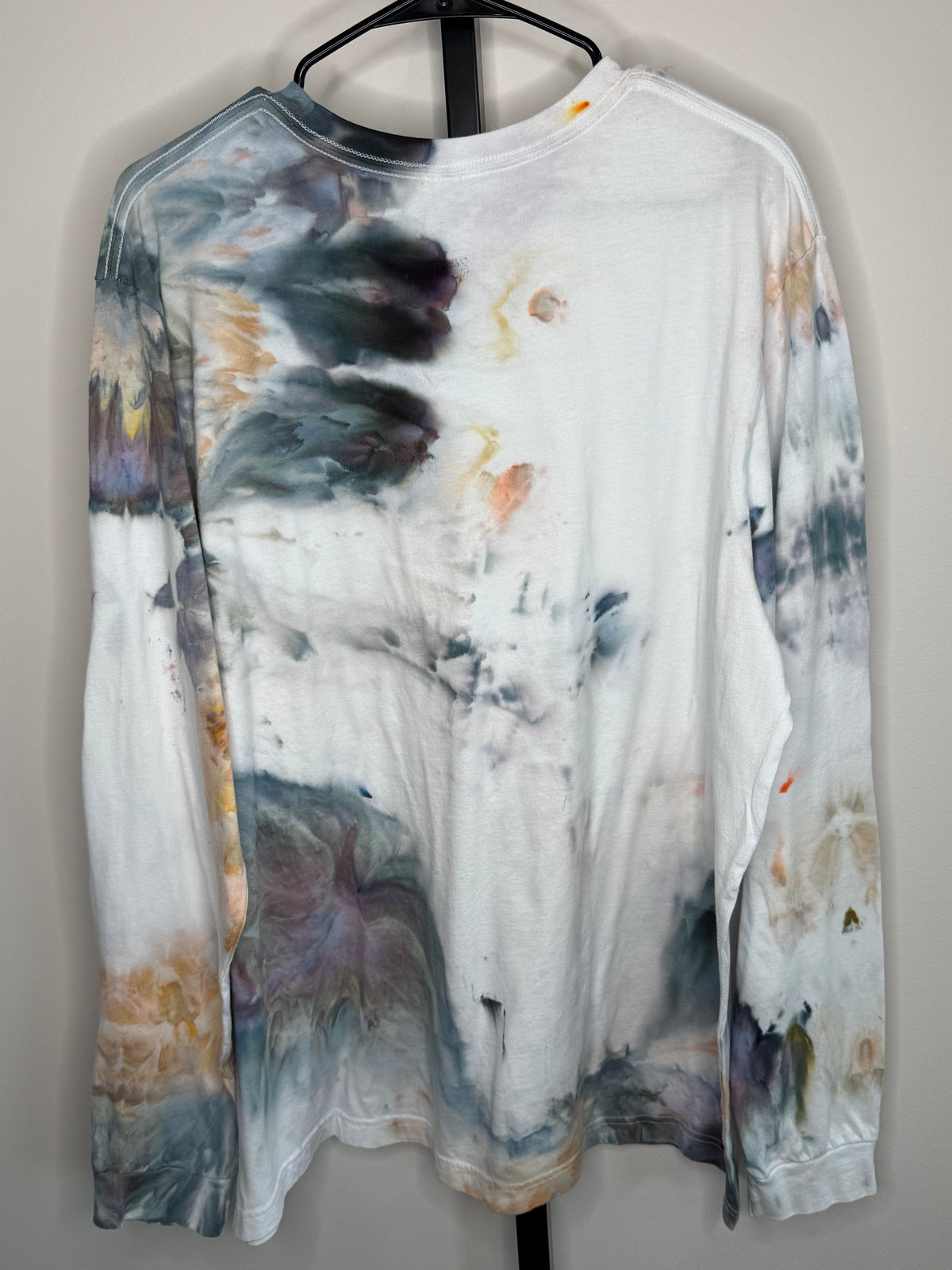 Camel Storm Long sleeve ice dyed t-shirt. 2X