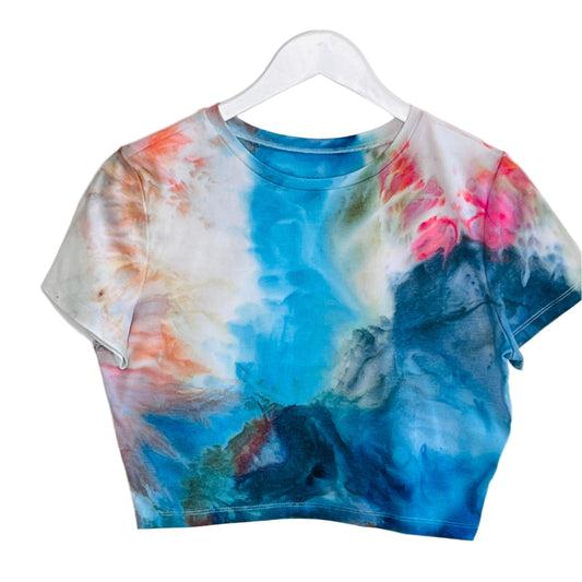 Monet ice dyed crop top-X-Large