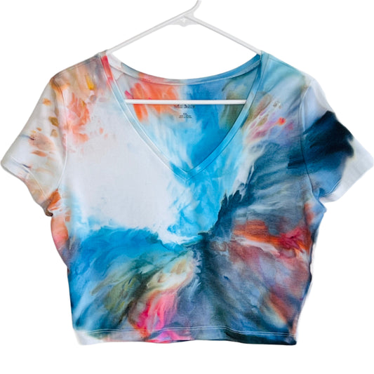 Monet ice dyed crop top-XX-Large