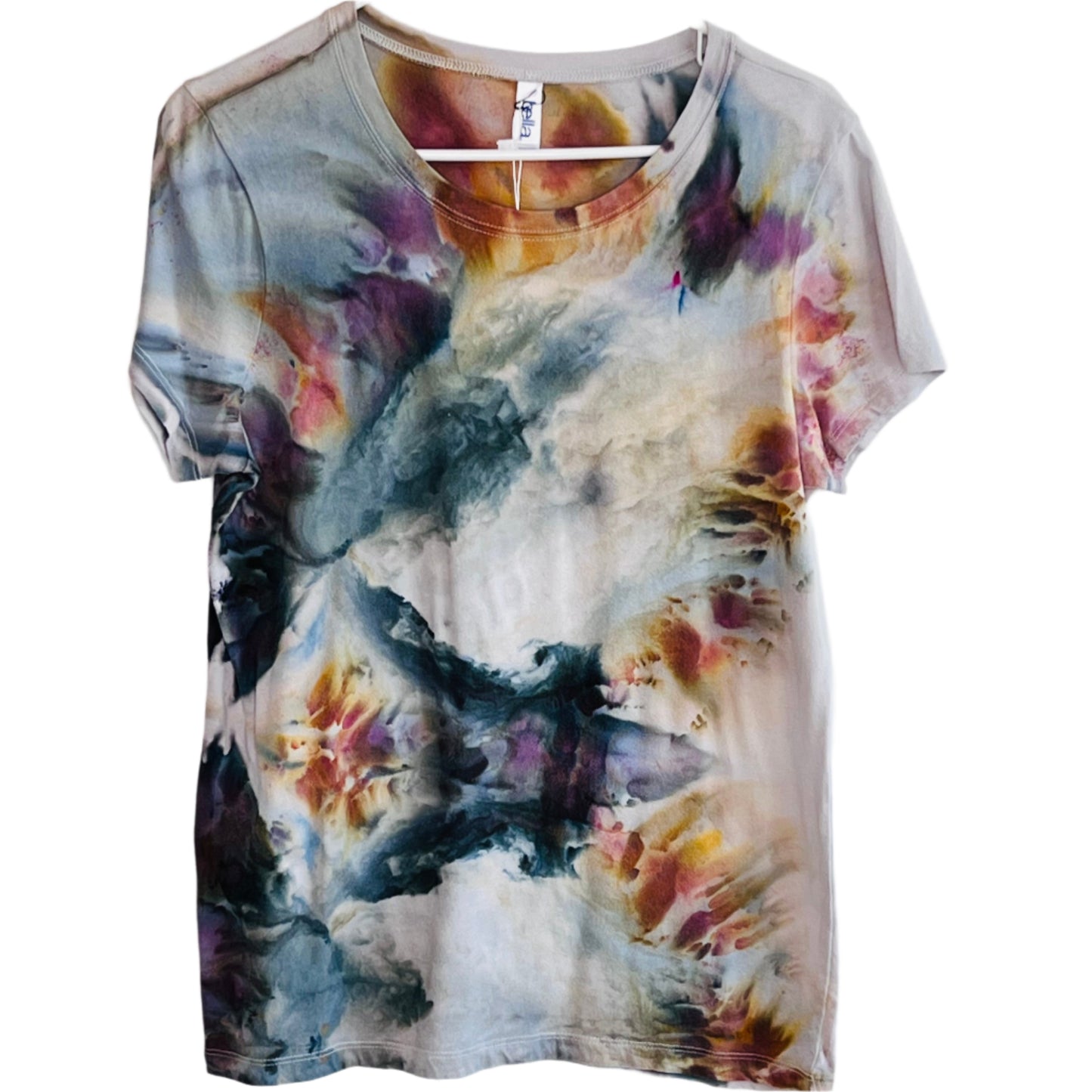 Camel storm abstract tie dye t-shirt