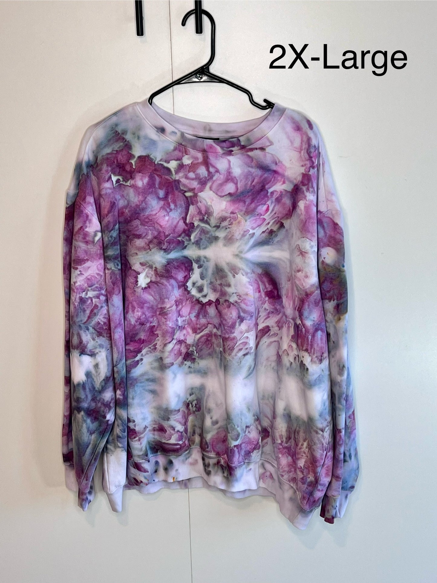 Cherry ice dyed unisex sweatshirt. 2xl #2