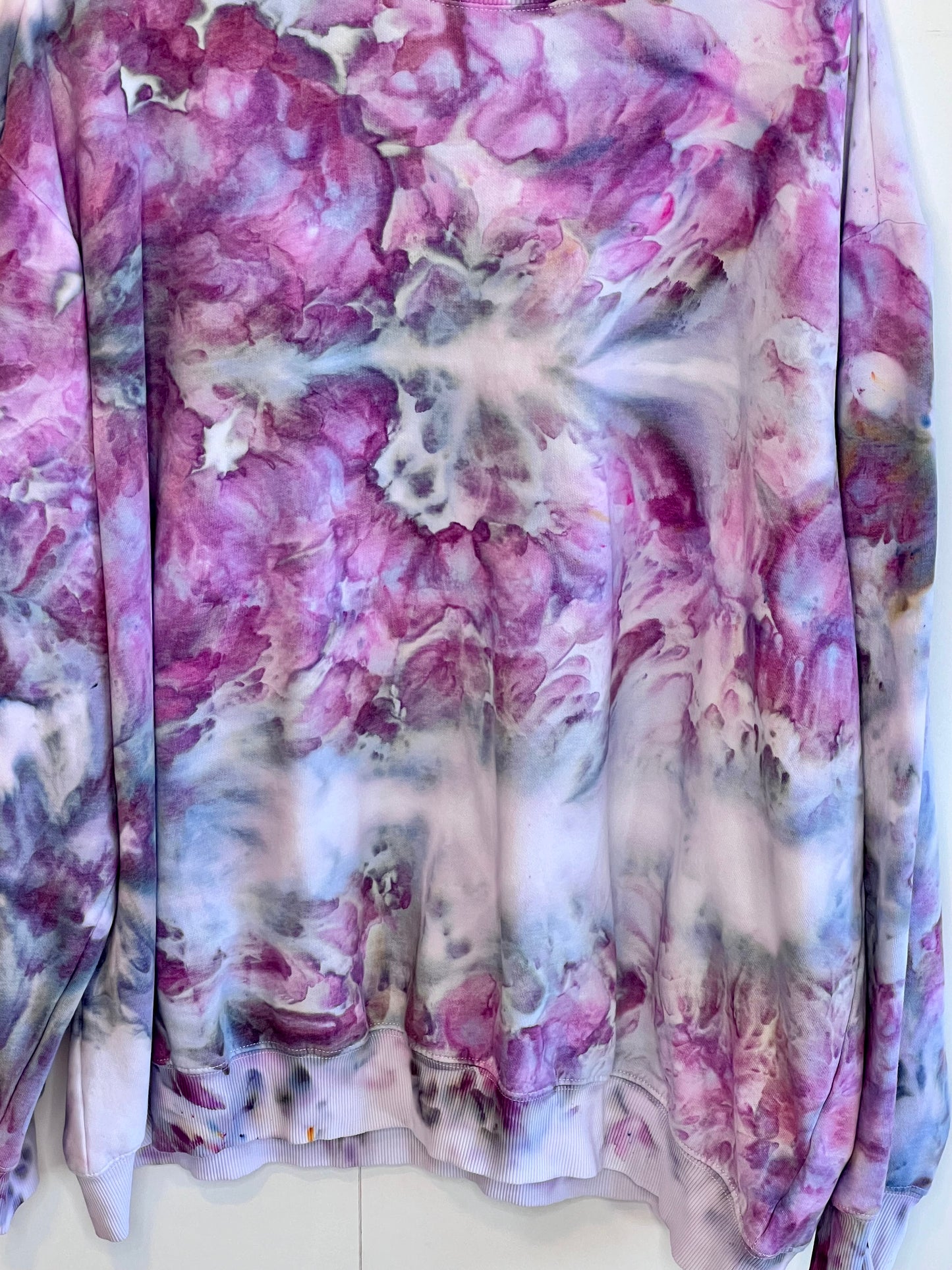 Cherry ice dyed unisex sweatshirt. 2xl #2