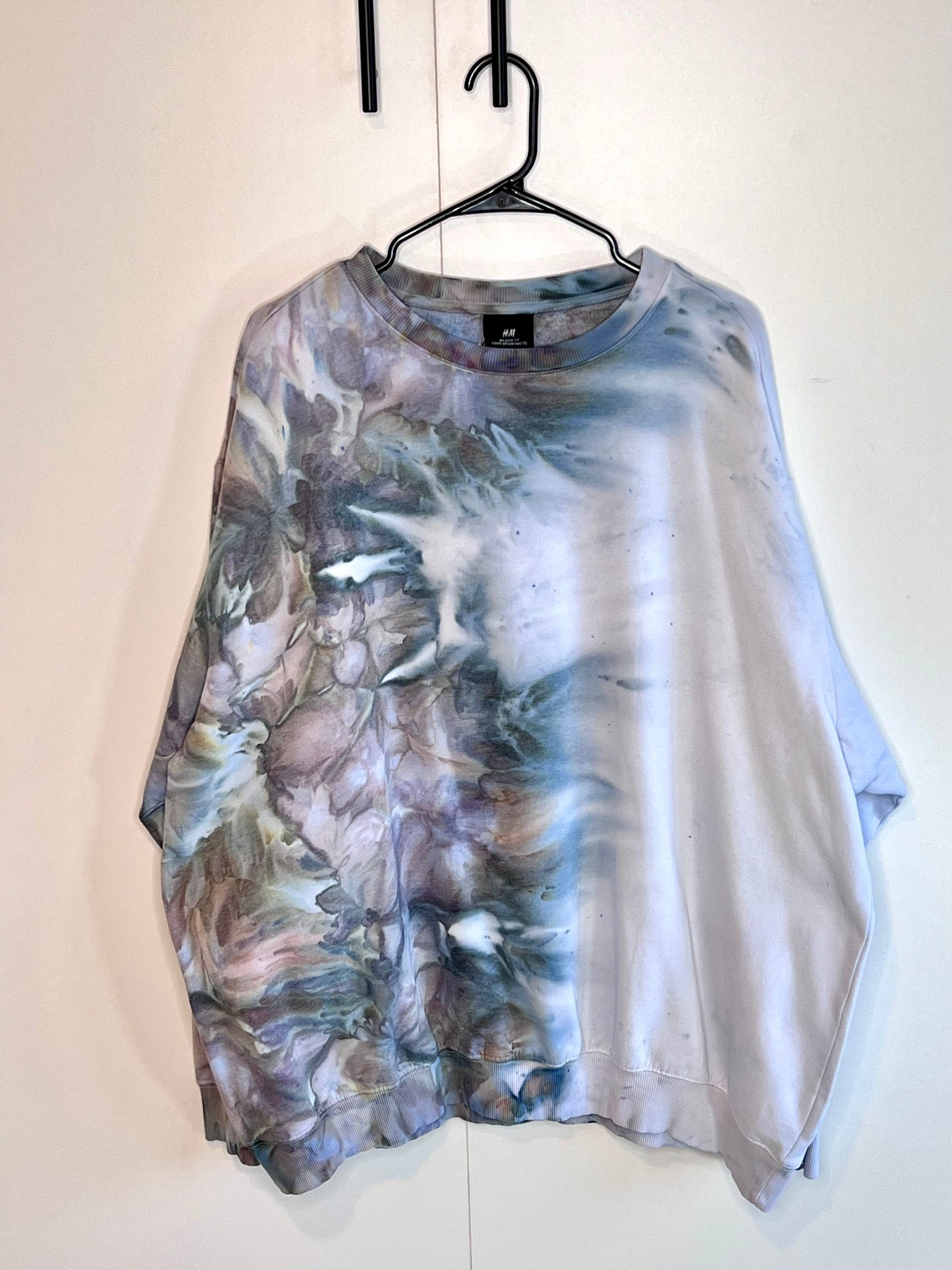 Astral fade ice dyed unisex sweatshirt. 2xl