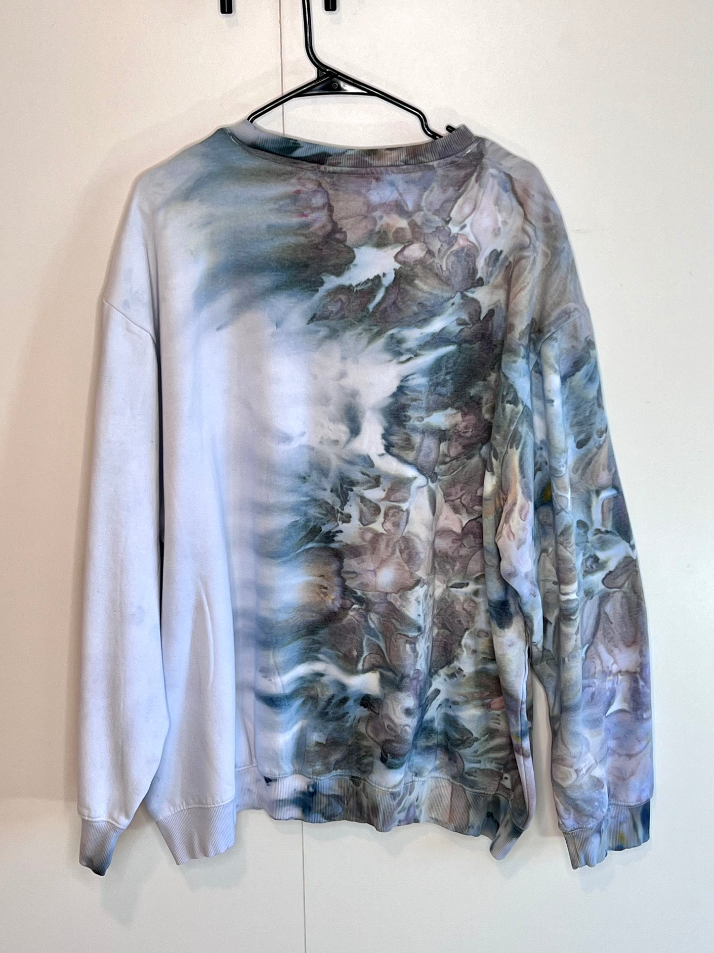 Astral fade ice dyed unisex sweatshirt. 2xl