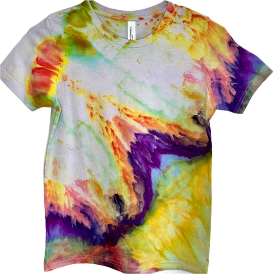 Rainbow tie dye  kids large 14-16