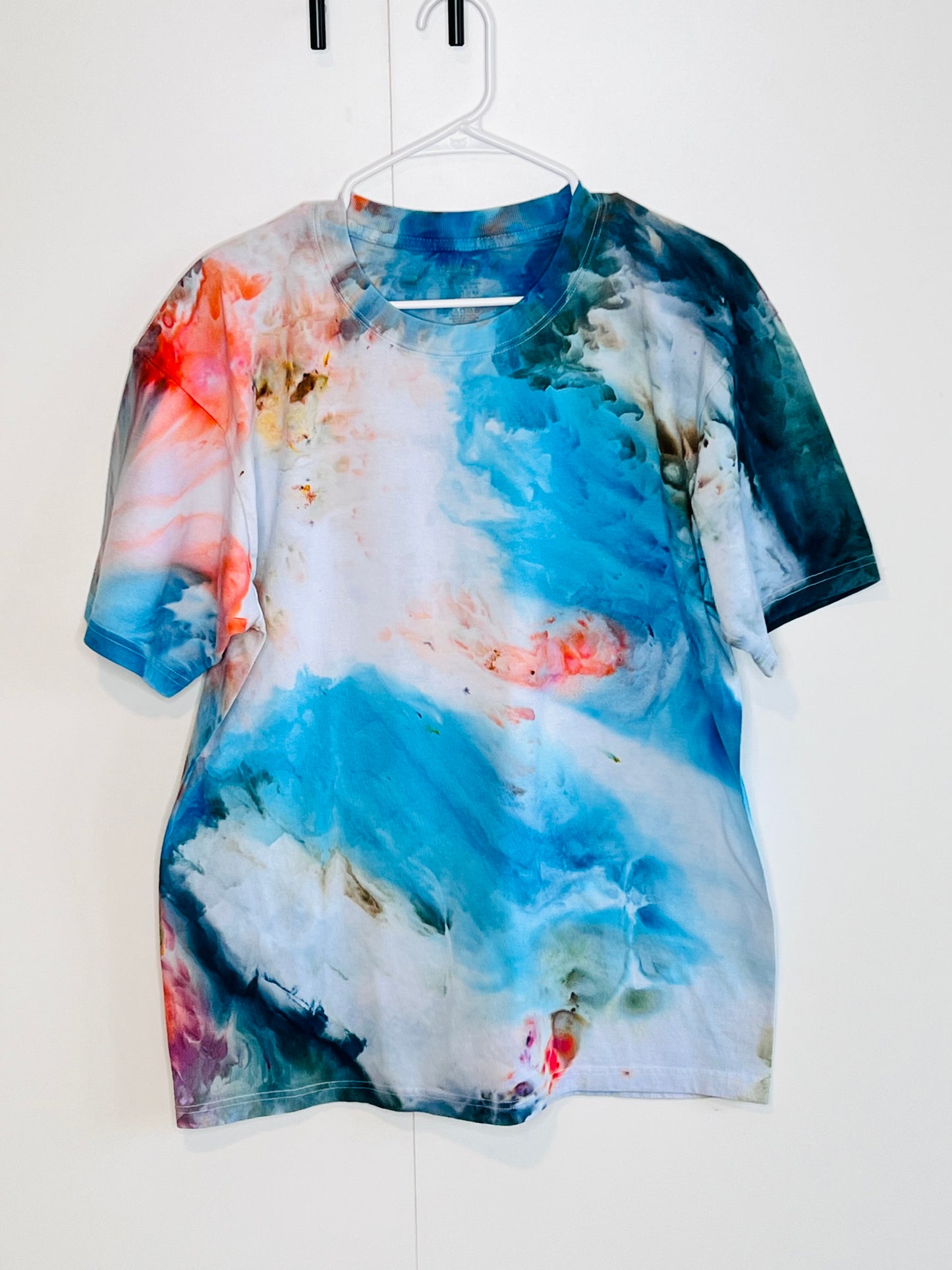 Monet inspired ice tie dye t shirt- large